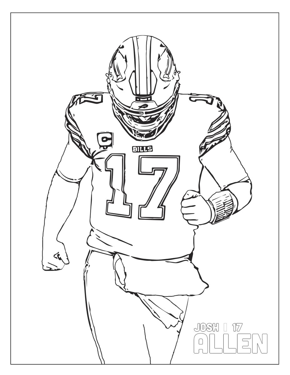 Buffalo Bills Coloring Pages - Coloring Home