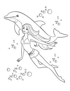 Of Barbie - Coloring Pages for Kids and for Adults