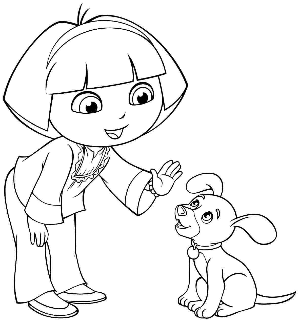 Image - Cartoon-dora-the-explorer-and-friends-coloring-pages-for ...