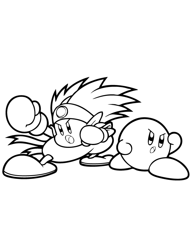 Kirby To Print - Coloring Pages for Kids and for Adults