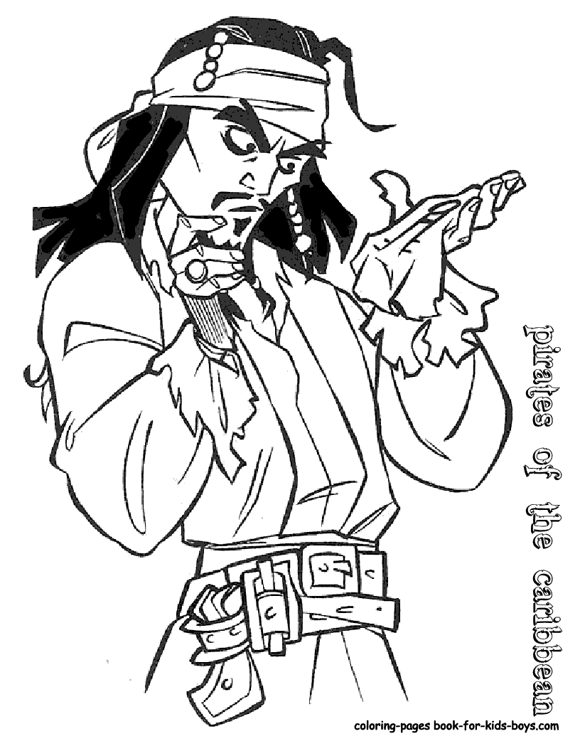 Coloring Pages Pirates Of The Caribbean - High Quality Coloring Pages
