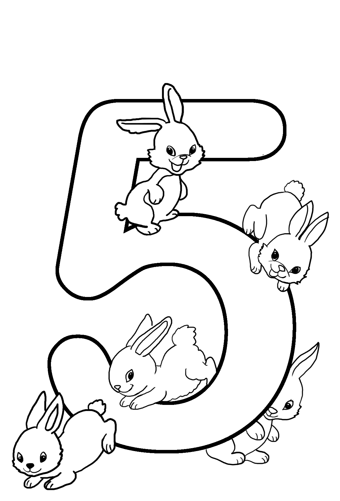 Coloring Pages : Birthday Coloring Bambi 5th Sheet Rabbits ...