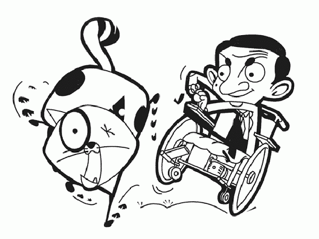 Mr bean to print - Mr Bean Kids Coloring Pages