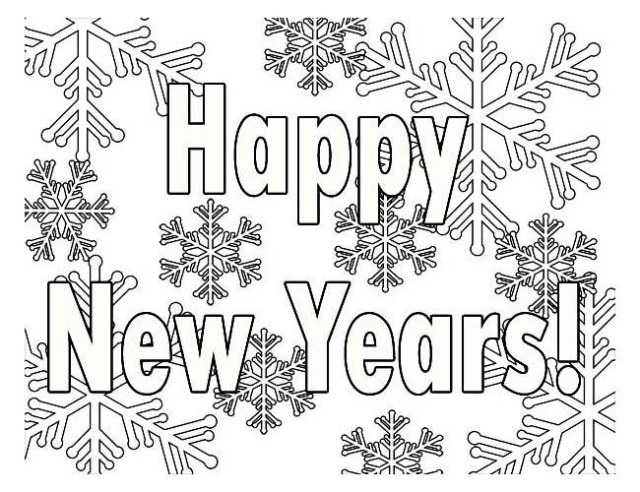 Happy New Year Coloring Pages 2020 Graphic Designing Pages