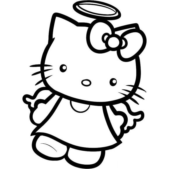 Hello Kitty Angel Coloring Pages | Kids Hello Kitty Coloring ...