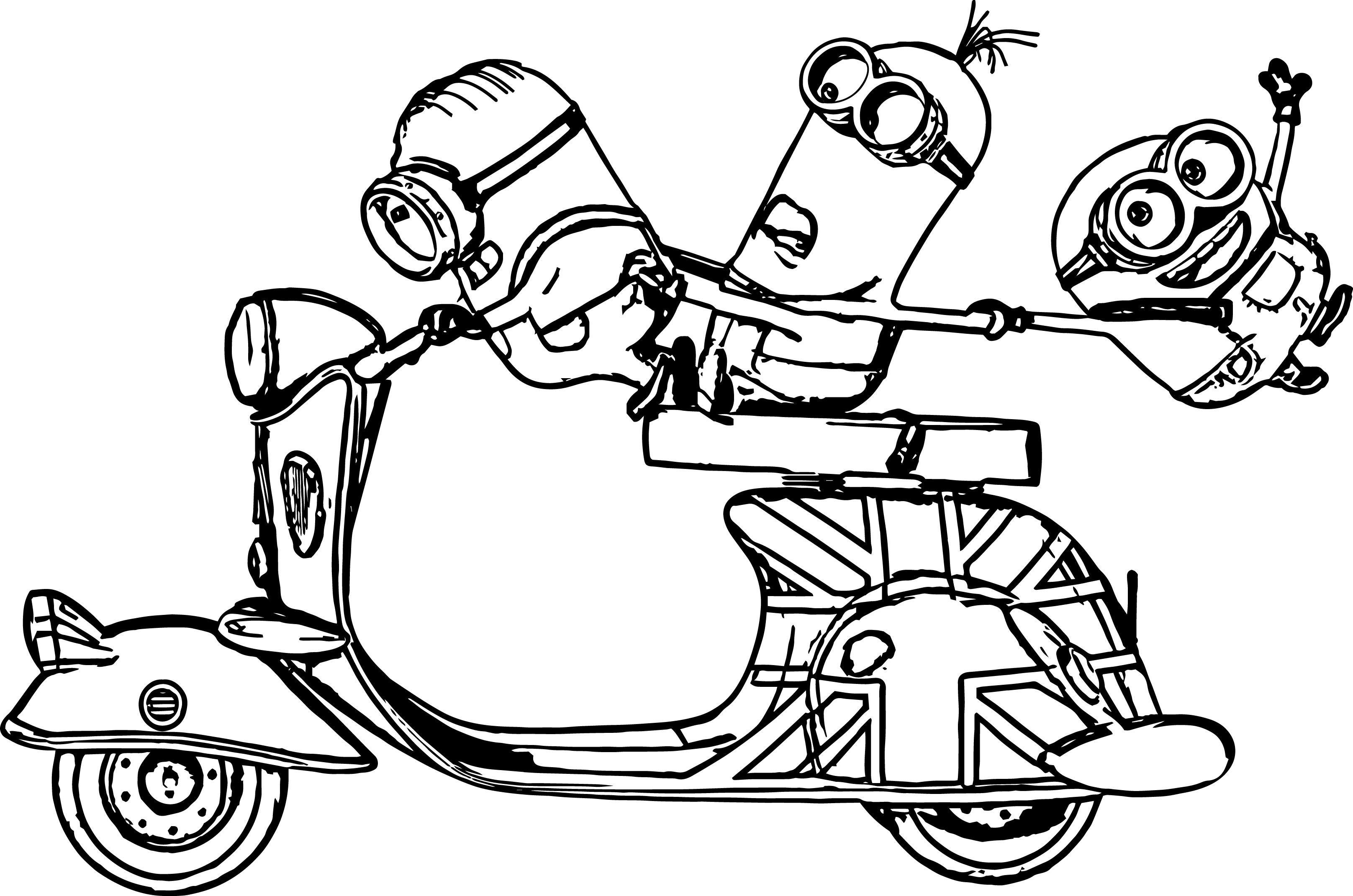 The best free Scooter coloring page images. Download from 56 ...