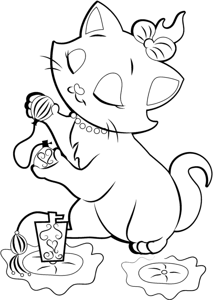 princess cat coloring page  coloring home