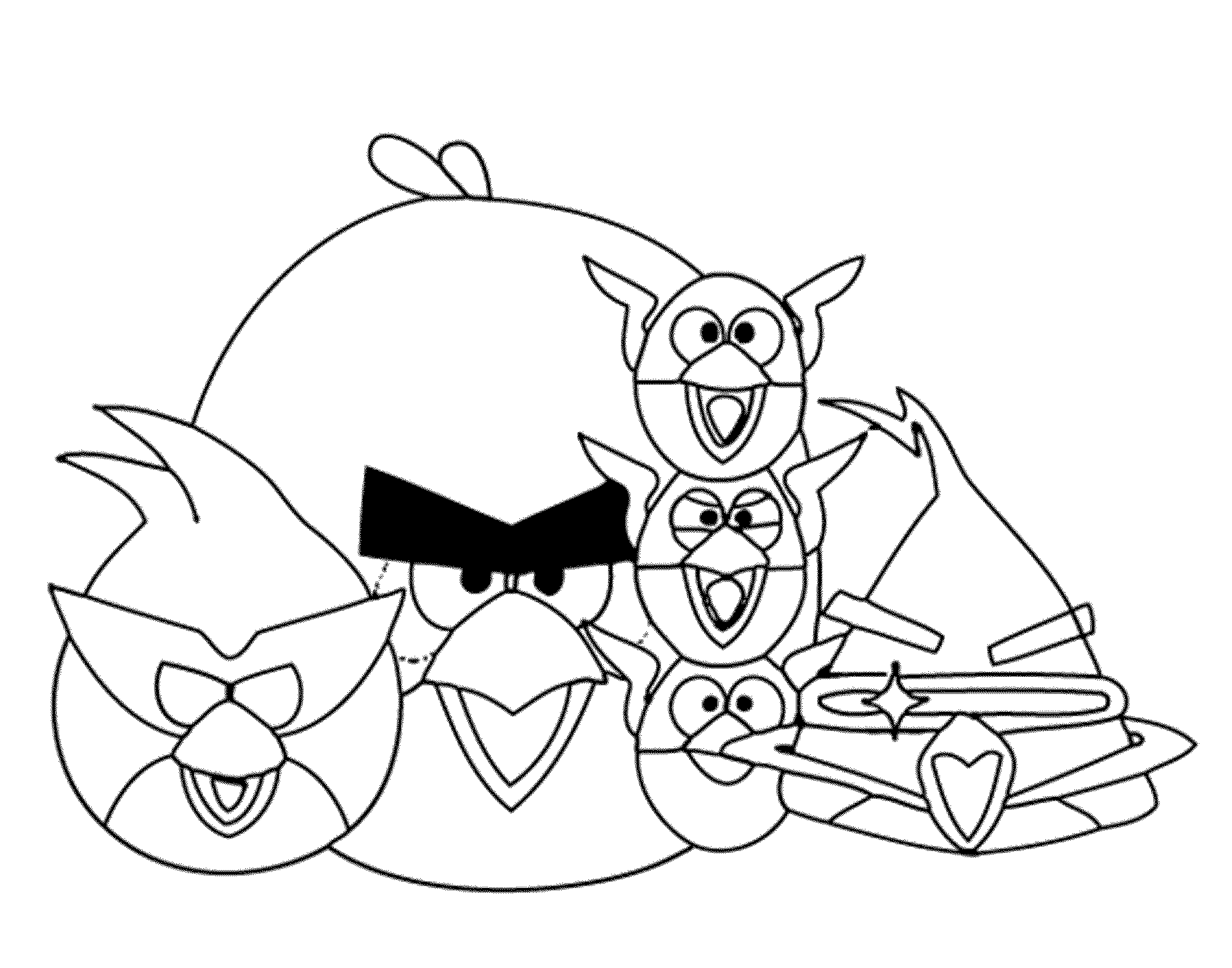 Angry Birds Star Wars Coloring Pages Page 1