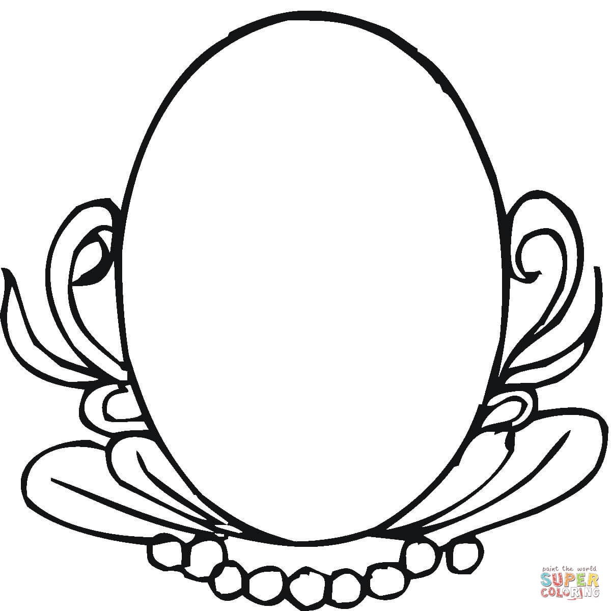 Oval Mirror coloring page | Free Printable Coloring Pages