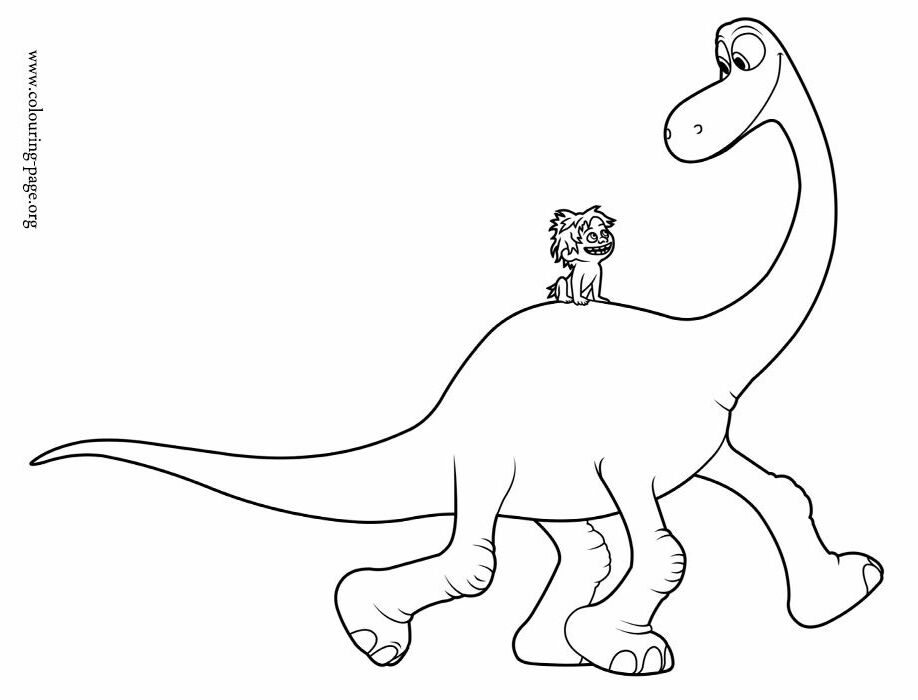 The Good Dinosaur - Spot and Arlo coloring page