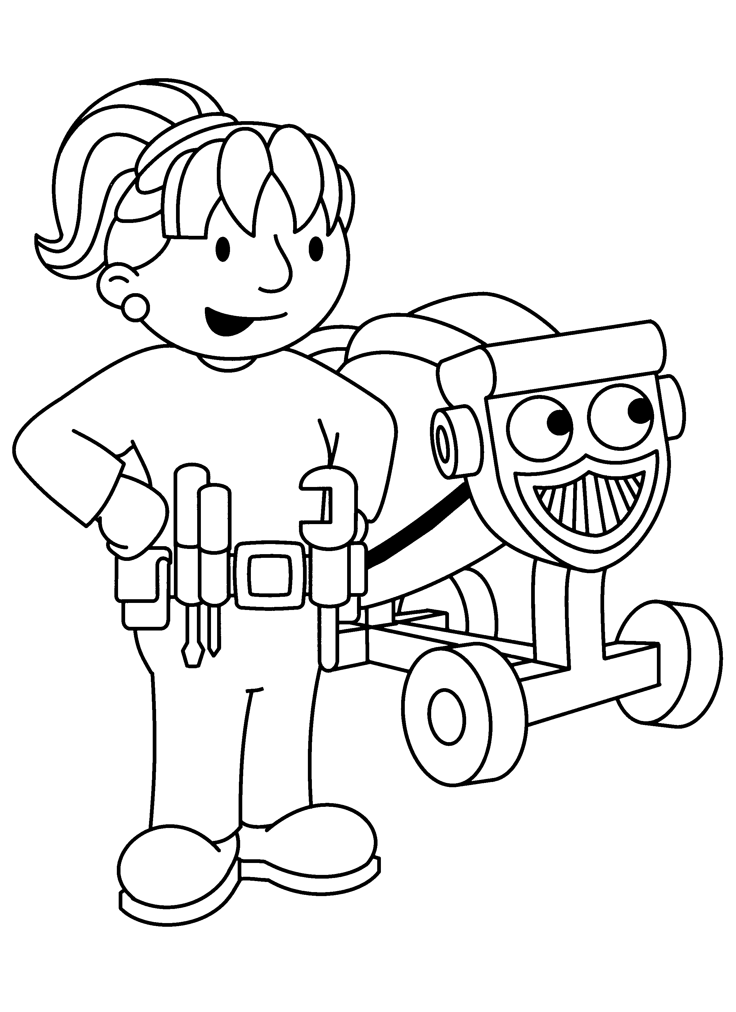 Download Bob The Builder Birthday Coloring Pages - Coloring Home