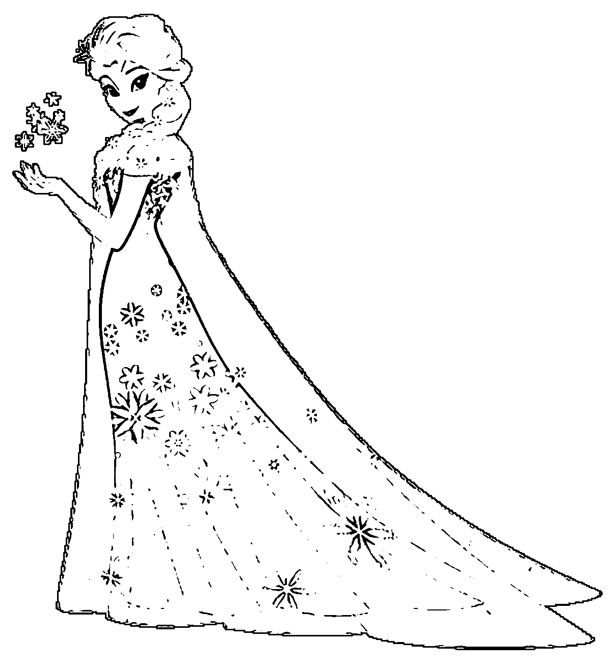 Fever Elsa G Coloring Page | Wecoloringpage