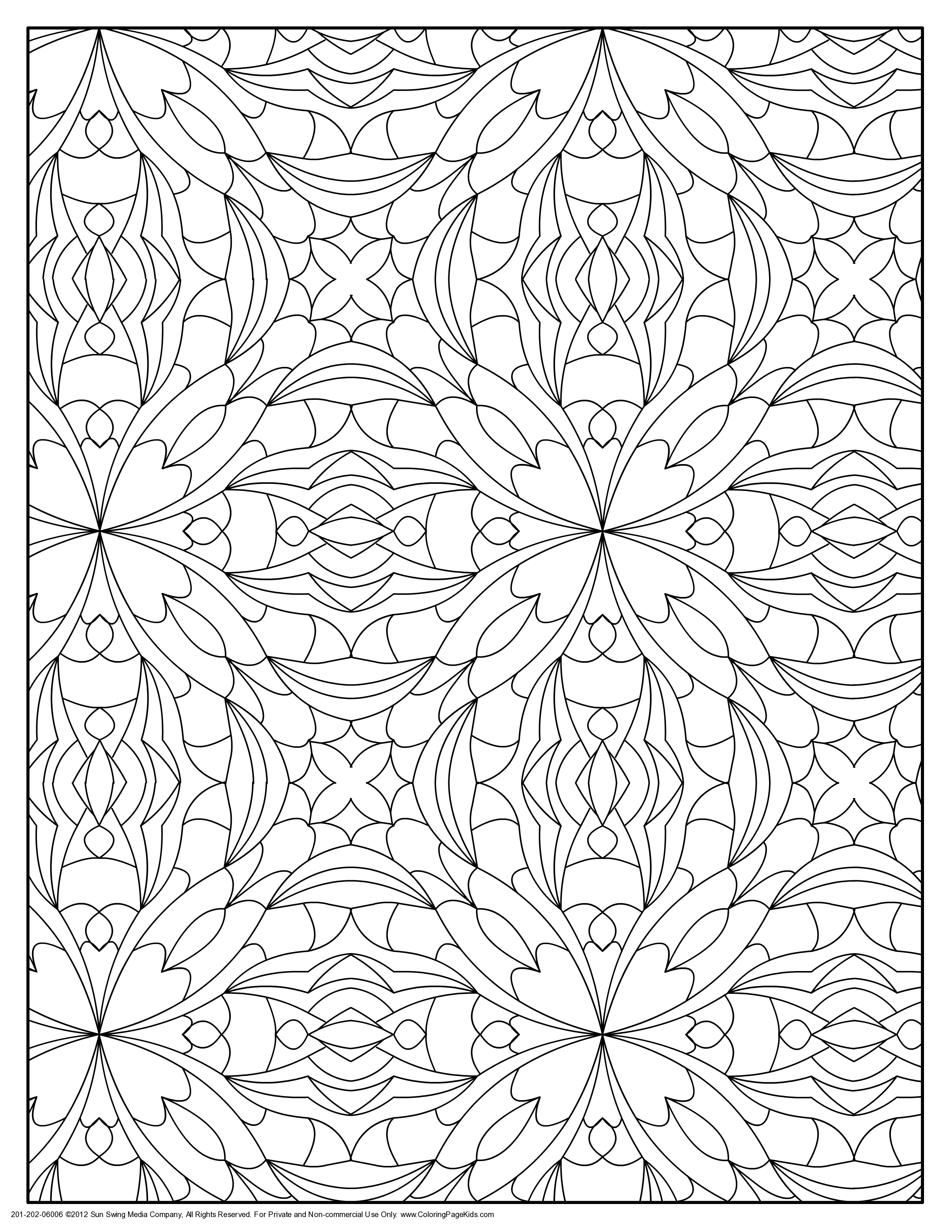 Geometric Patterns Coloring Pages ...