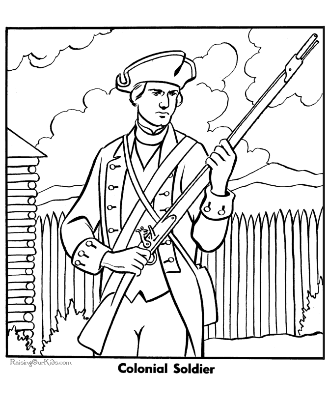 British Red Coats Coloring Pages 3
