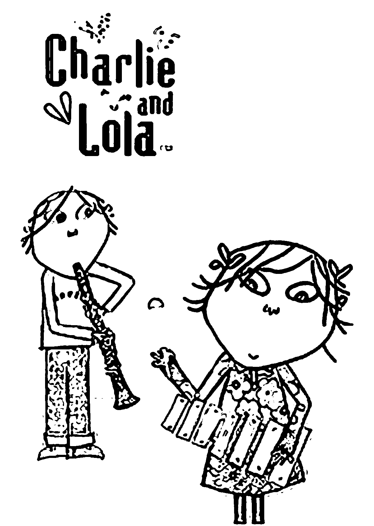 Charlie And Lola Coloring Page 14 | Wecoloringpage