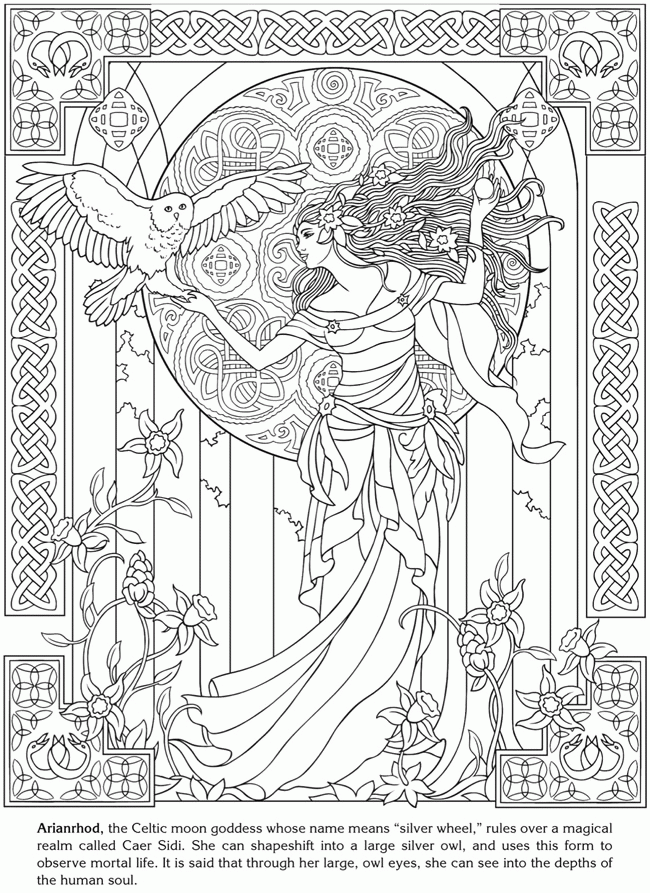 5 Best Images of Free Printable Pagan Coloring Pages - Adult ...