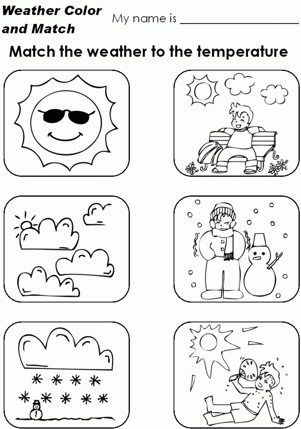 Weather Coloring Pages Preschool   Coloring Home
