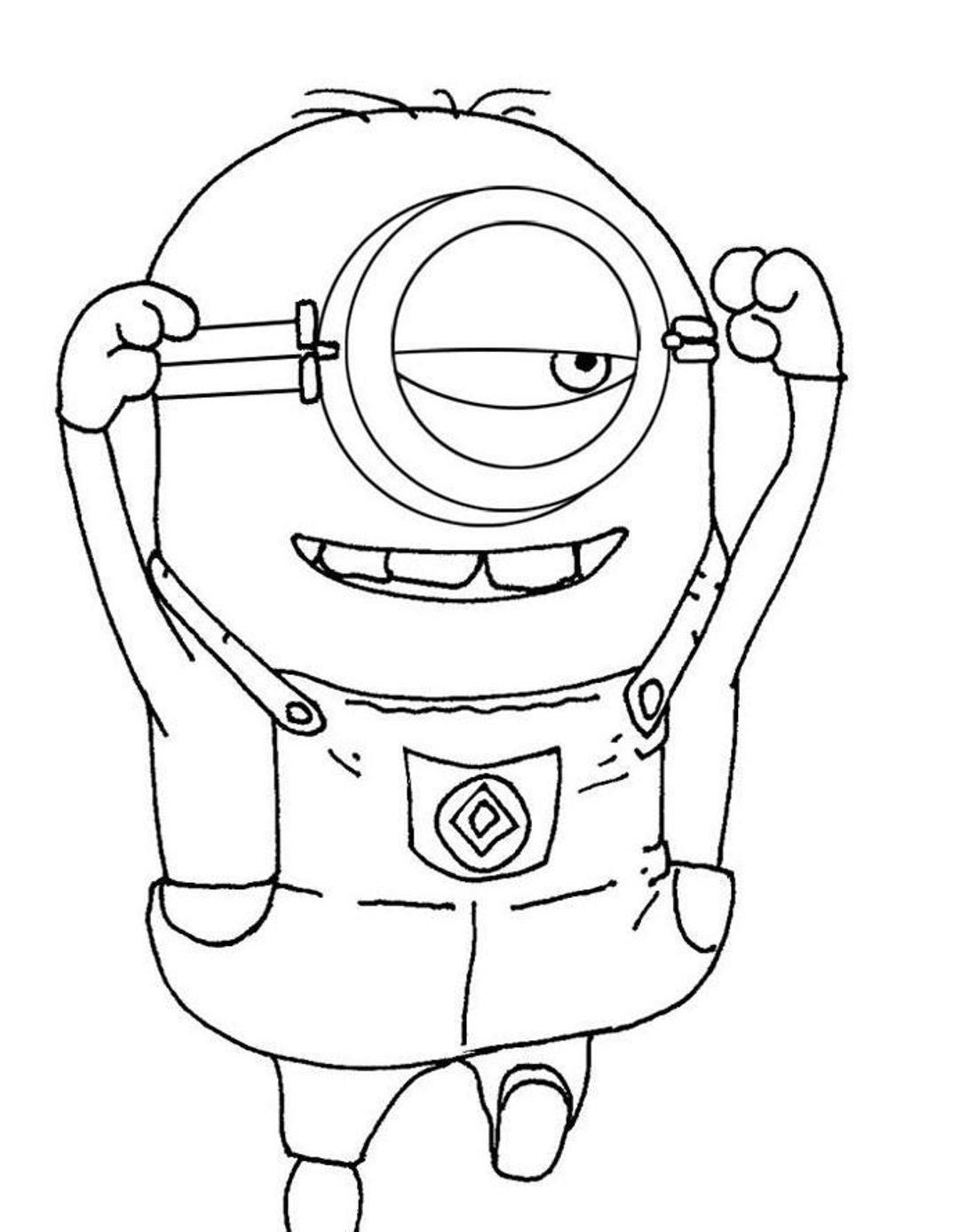 Despicable Me Coloring Pages Minion For Kids Free | Cartoon ...