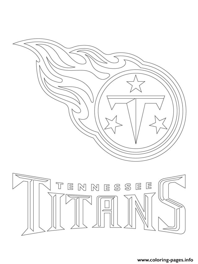 Tennessee Titans Logo Football Sport Coloring Pages Printable