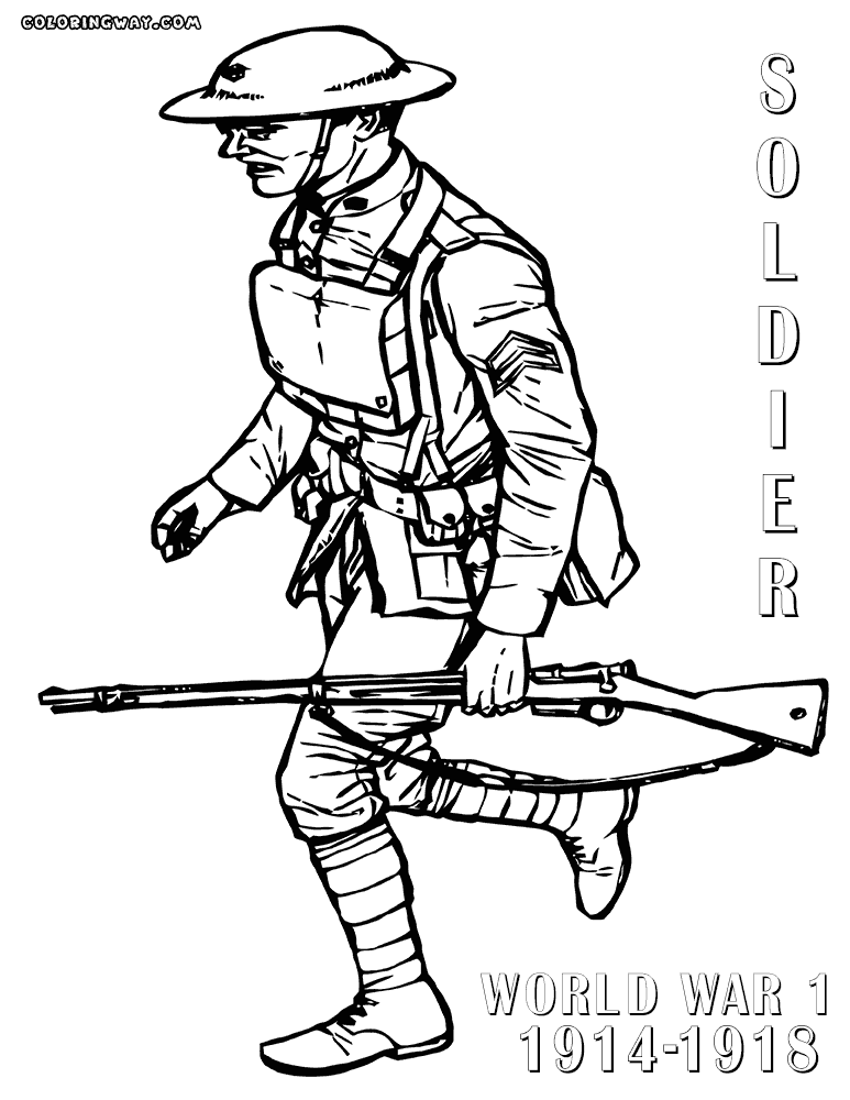 World war i coloring pages