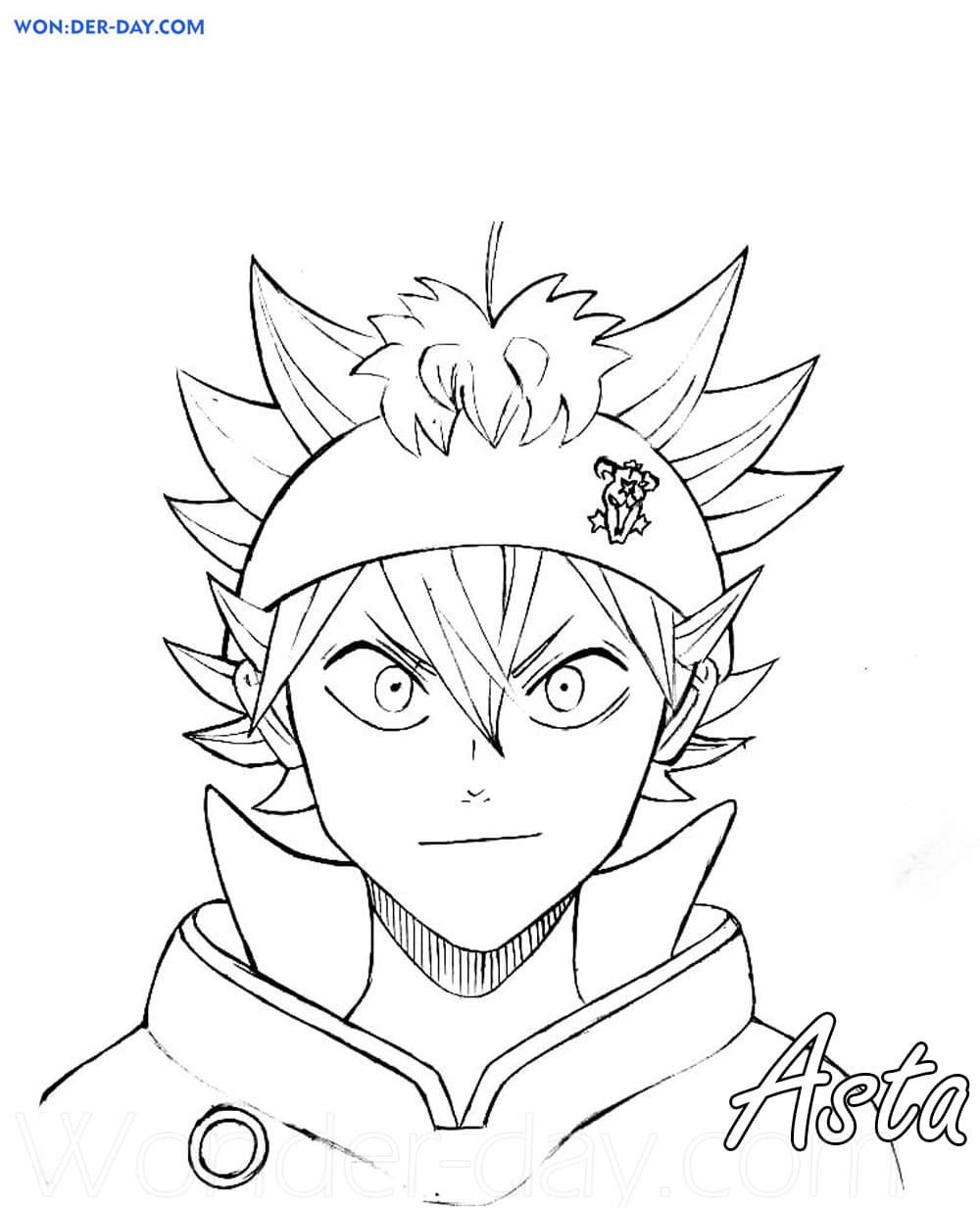 Black Clover Coloring Pages - Coloring Home