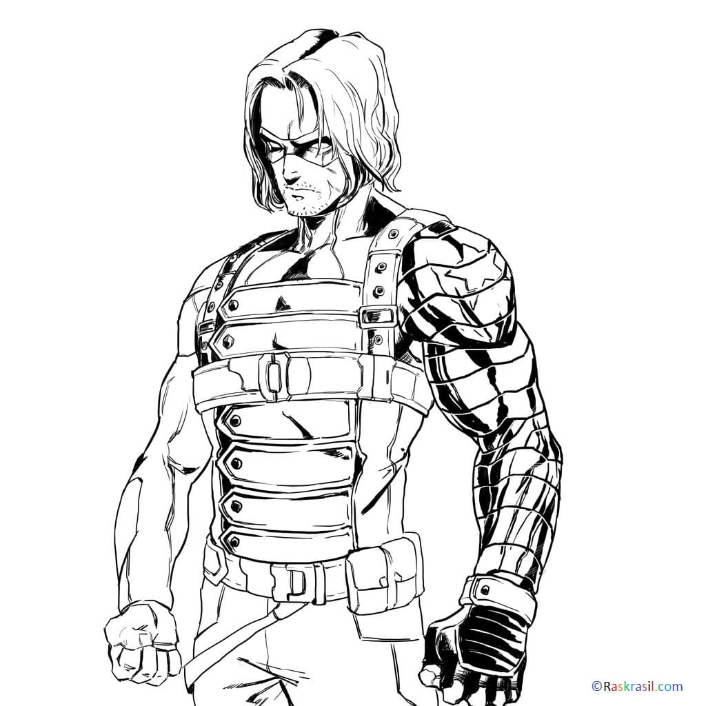 Winter Soldier Coloring Pages Coloring Home