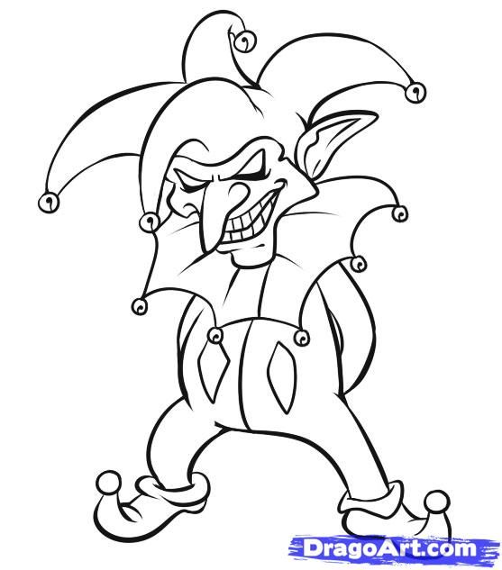 Joker Clowns Drawings Sketch Coloring Page | Clown drawing, Scary clown  drawing, Zombie drawings