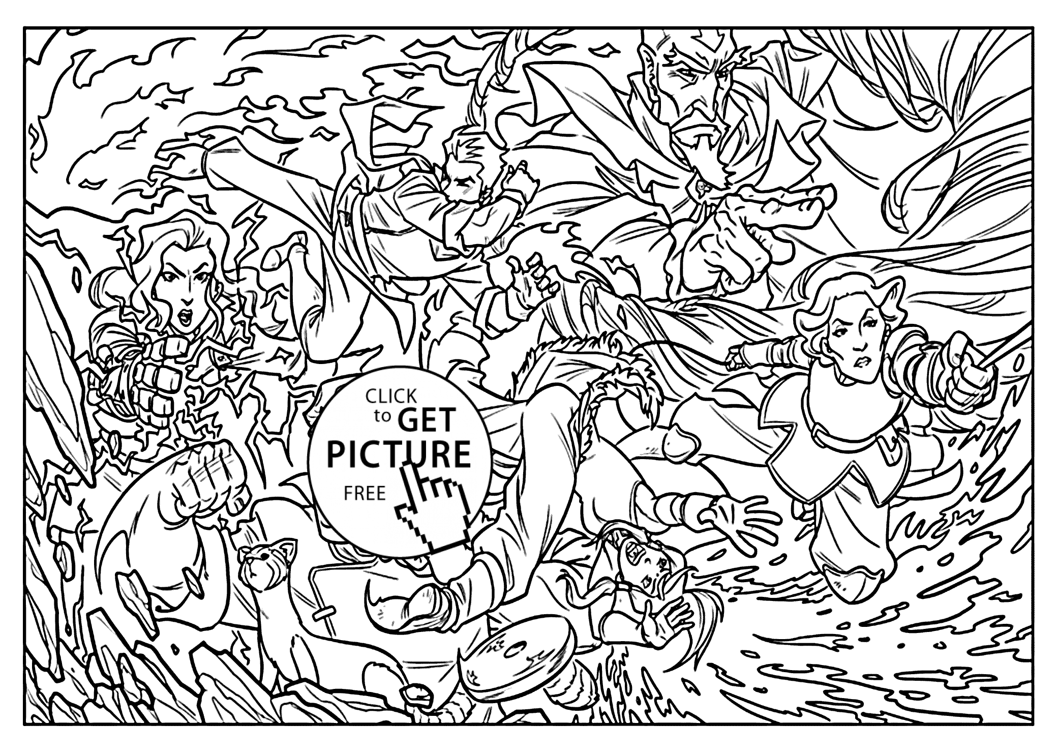 Free legend of korra coloring pages