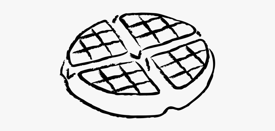 Drawn Waffle Cone Coloring Page - Waffle Coloring Page , Free Transparent  Clipart - ClipartKey