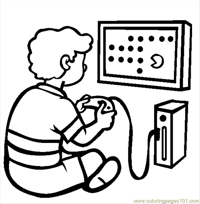 94 The Video Game Console Coloring Page - Free Games Coloring ...