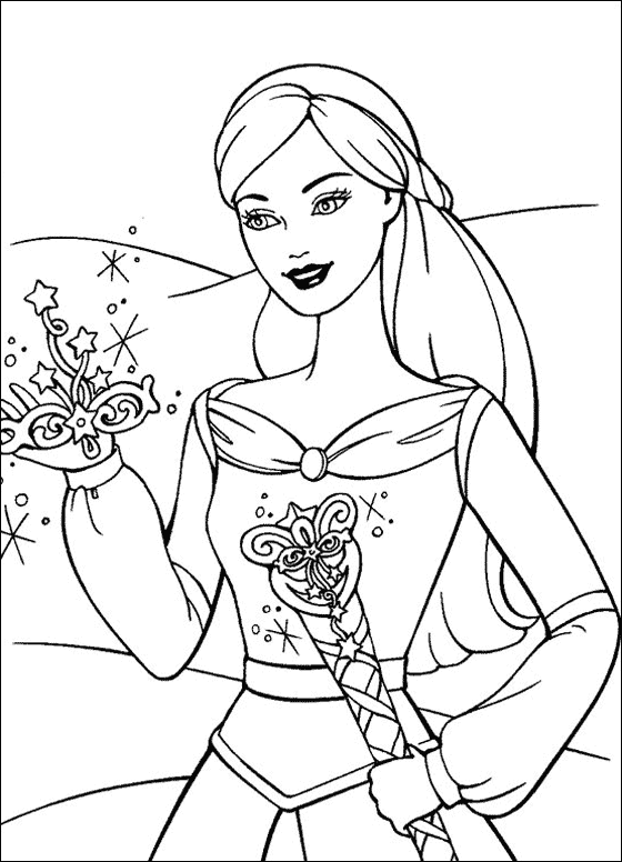 Barbie Doll Coloring Pages