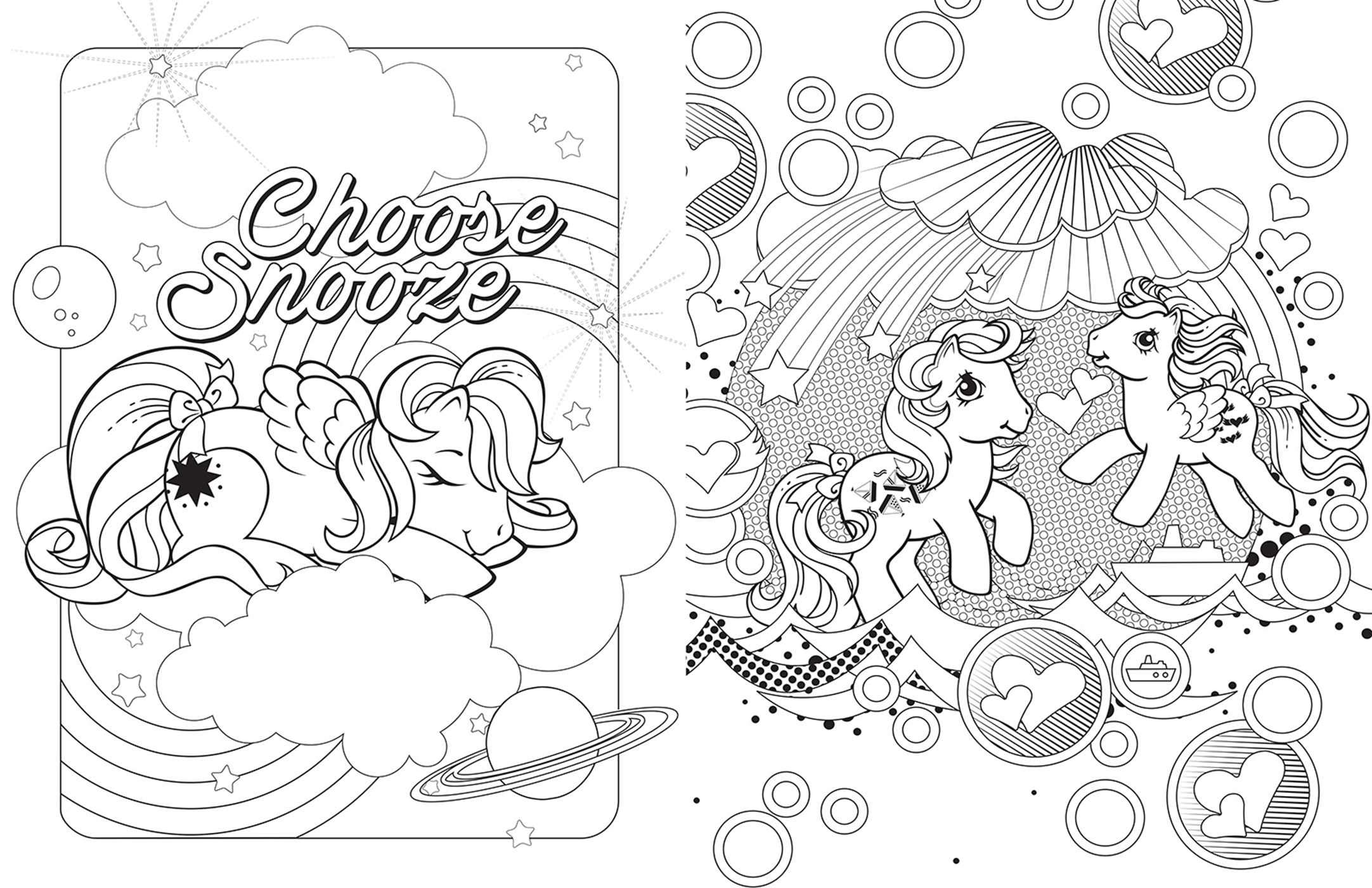 My Little Pony Retro Coloring Book: Editors of Studio Fun International:  9780794444365: Amazon.com: Books