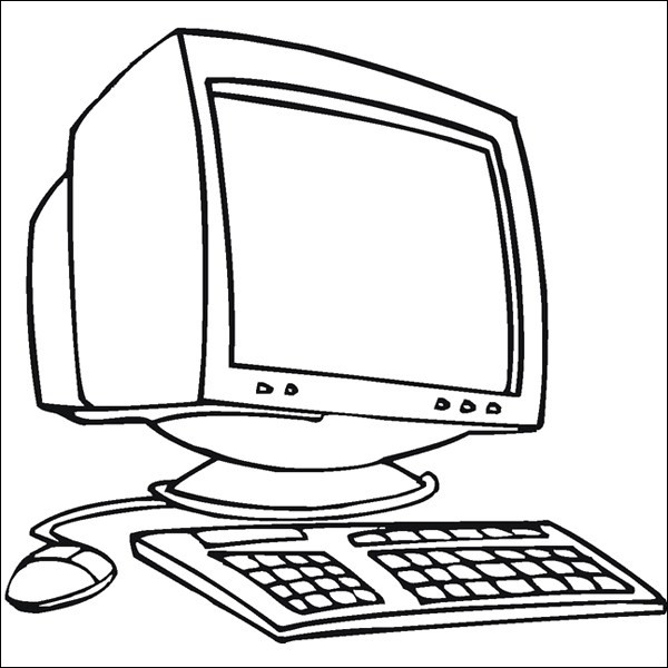 Computer Coloring Pages Idea - Whitesbelfast
