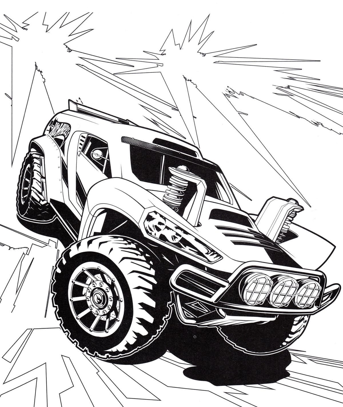 Hot Wheels Coloring Pages — Printable coloring pages for Boys