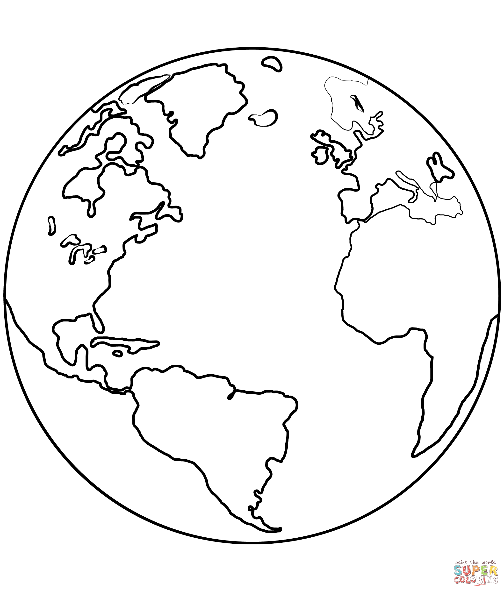 Earth Coloring Page   Free Printable Coloring Pages   Coloring Home