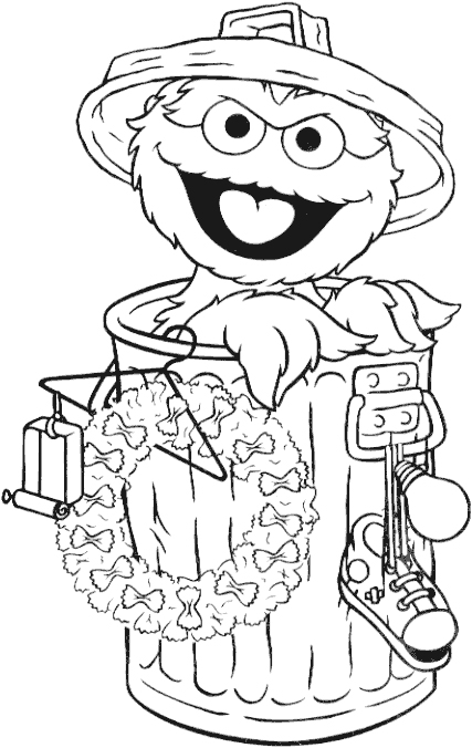 Oscar the Grouch Coloring Pages - Best Coloring Pages For Kids
