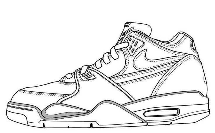 24 Shoes coloring page ideas | sketsa, sepatu, kyrie irving