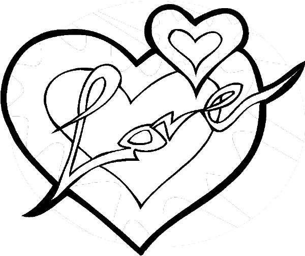 Heart Coloring Pages For Teenagers | ... Day coloring book pages:  Valentines coloring pag… | Heart coloring pages, Valentines day coloring  page, Love coloring pages