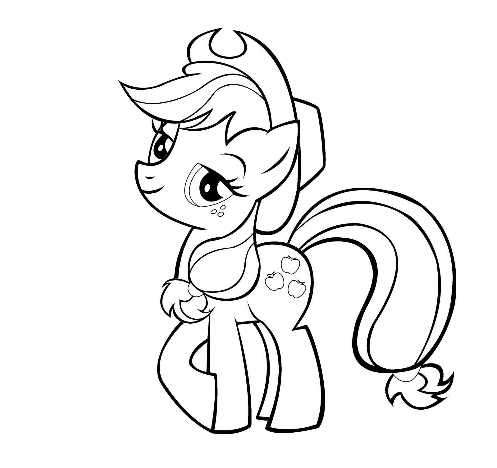 Applejack - Coloring Pages for Kids and for Adults