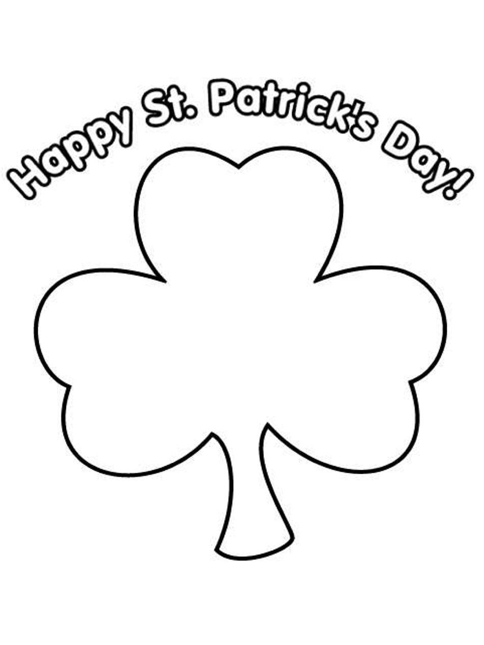St. Patrick's Day Coloring Page: Happy St. Patrick's Day ...