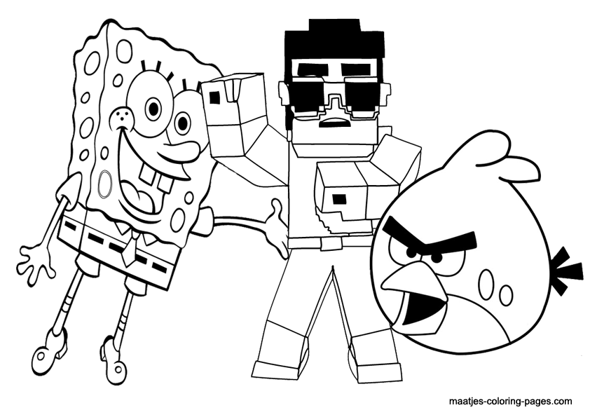 Minecraft Printable Pictures To Color - Coloring Pages for Kids ...