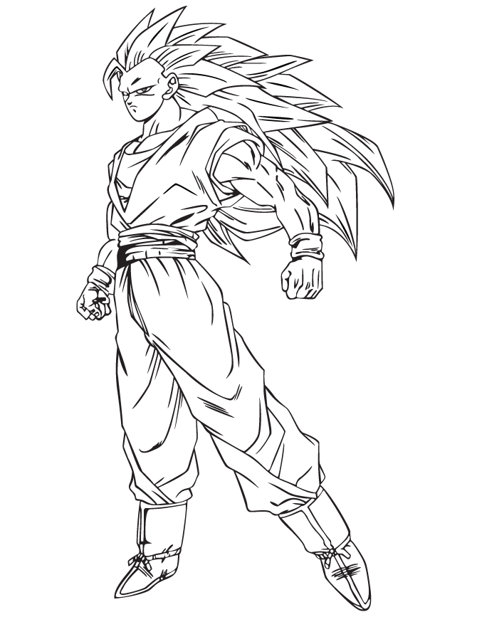 Goku Ssj Coloring Pages - Coloring Home
