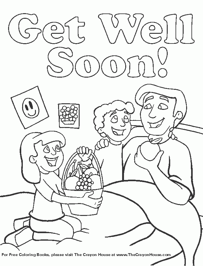 Training Free Coloring Pages Of Get Well Cards, Personalized Get ...