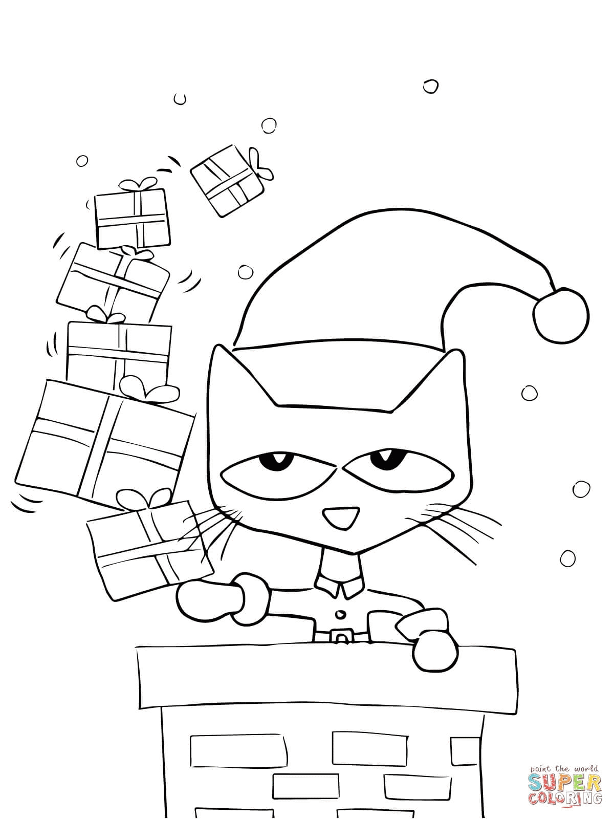Free Pete The Cat Coloring Page - Coloring Home
