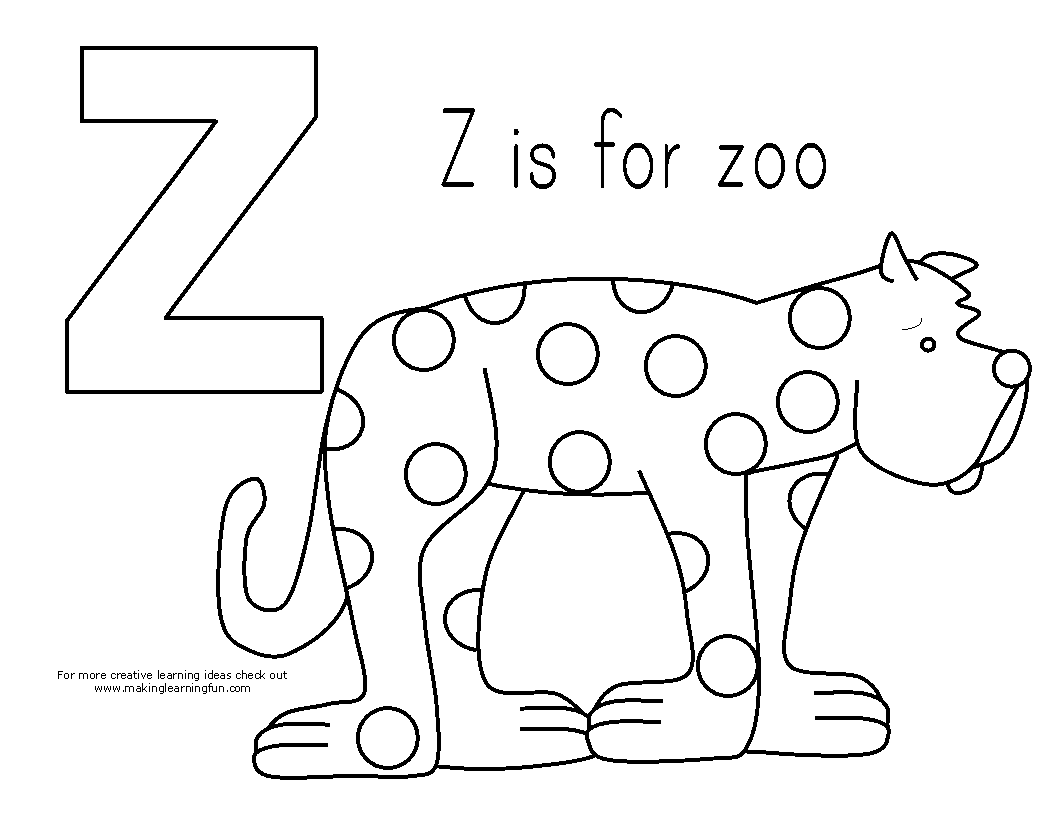 Put Me In The Zoo Coloring Page