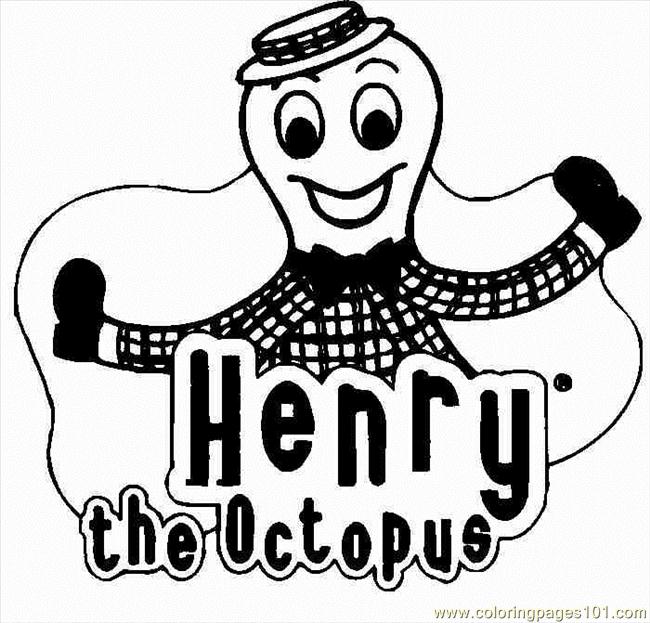 Henry the octopus coloring page