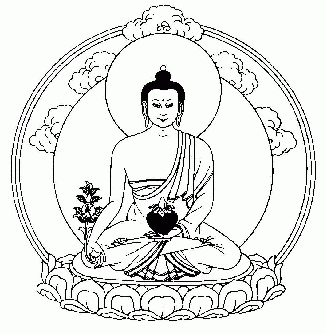 Coloring Pages Of Buddha - Coloring Home