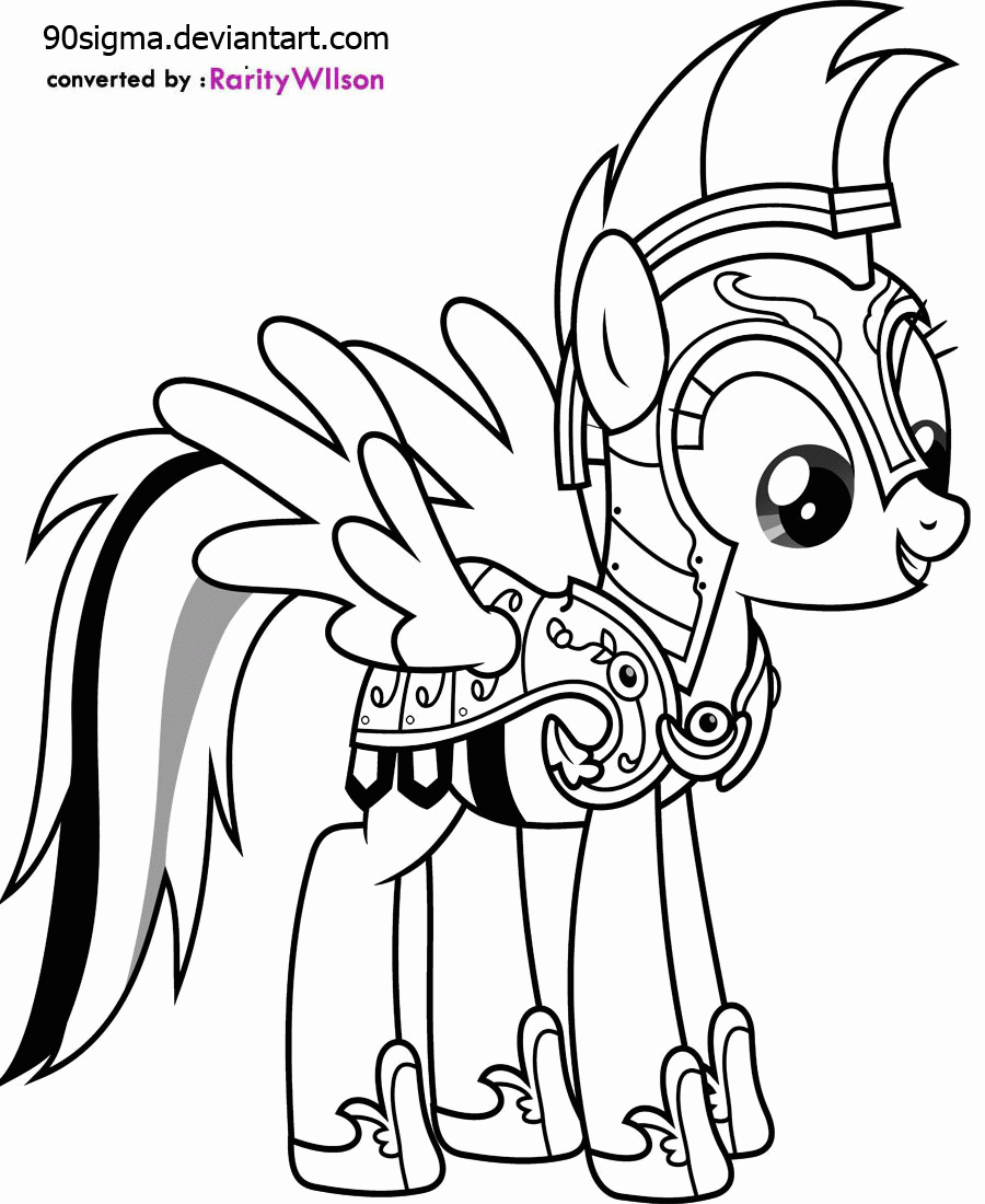 My Little Pony Coloring Sheet - Coloring Pages for Kids and for Adults