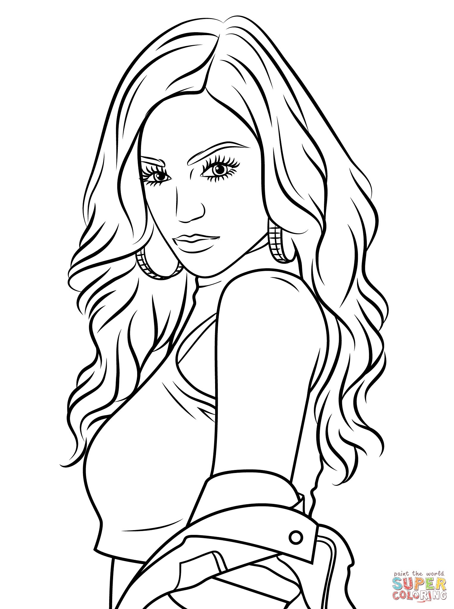 Coloring  Pretty Girl Coloring Pages Luxury The Best Ideas For ...