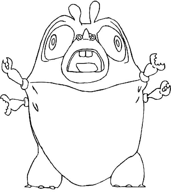 Insectosaurus Scream In Monster Vs Aliens Coloring Page : Color Luna